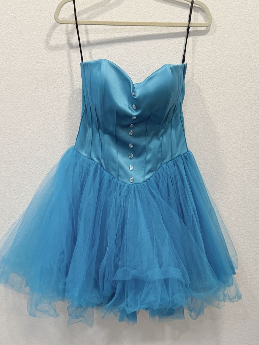 Betsey Johnson Collection Size 6 Blue Tulle Corset Dress