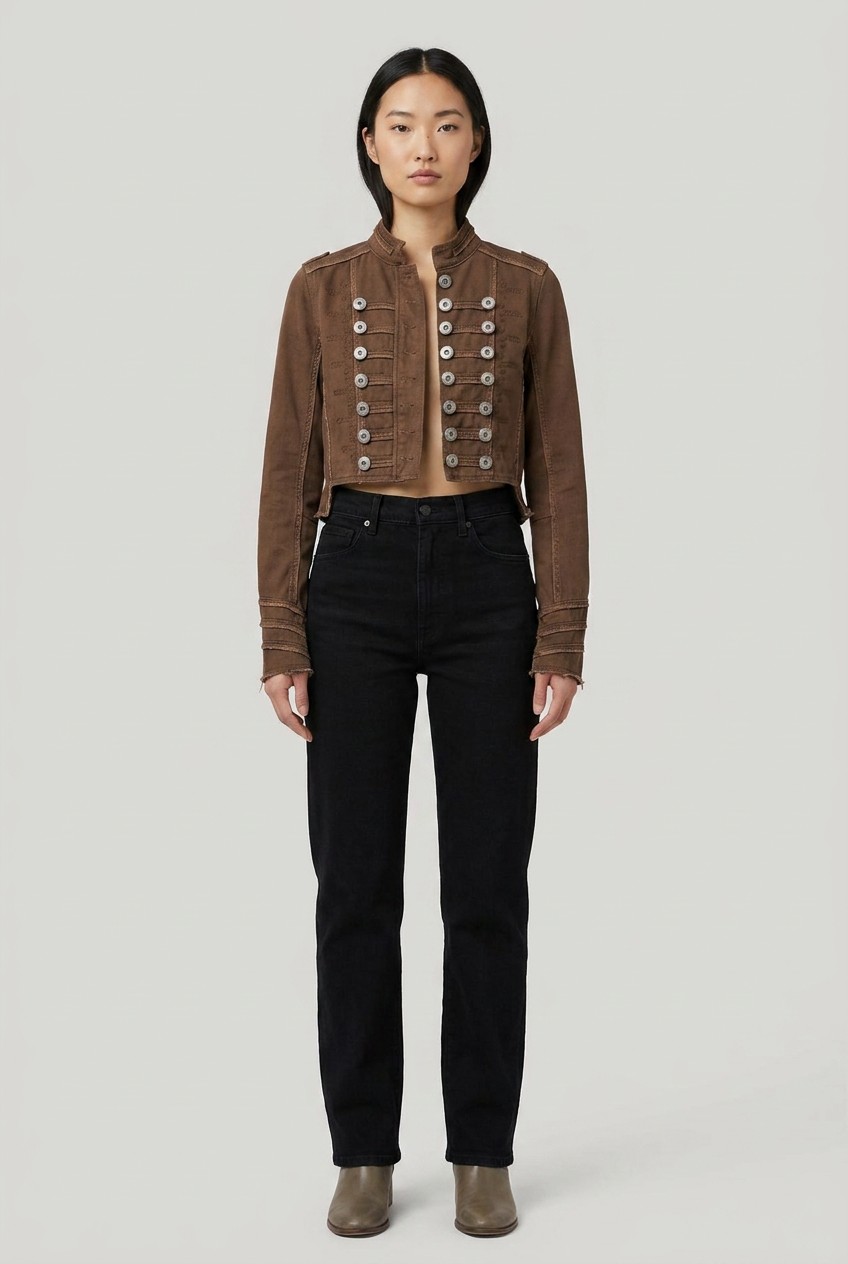 Free People Beige Corduroy Jacket