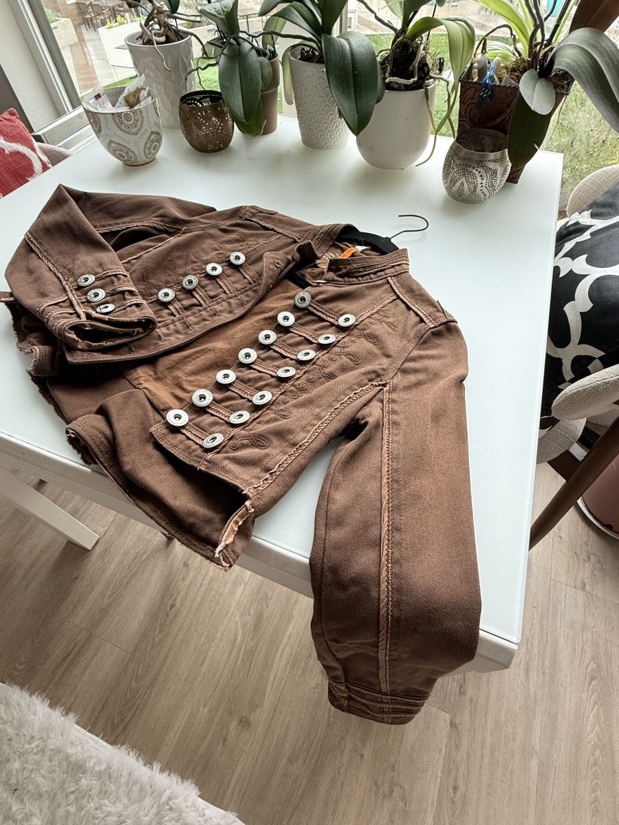 Free People Beige Corduroy Jacket