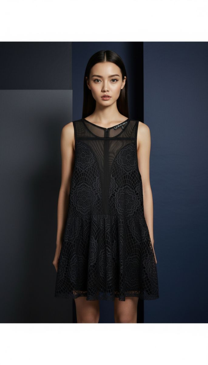 For Love & Lemons Black Lace Dress – Size S