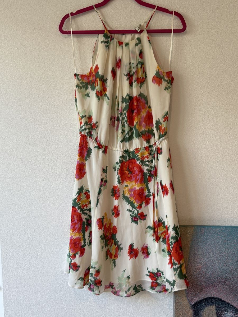 Floral Halter Mini Dress (M)