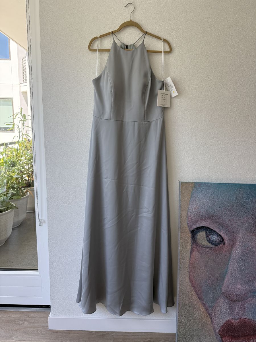 a brand new Watters Ezra French Blue Silk Maxi Dress 