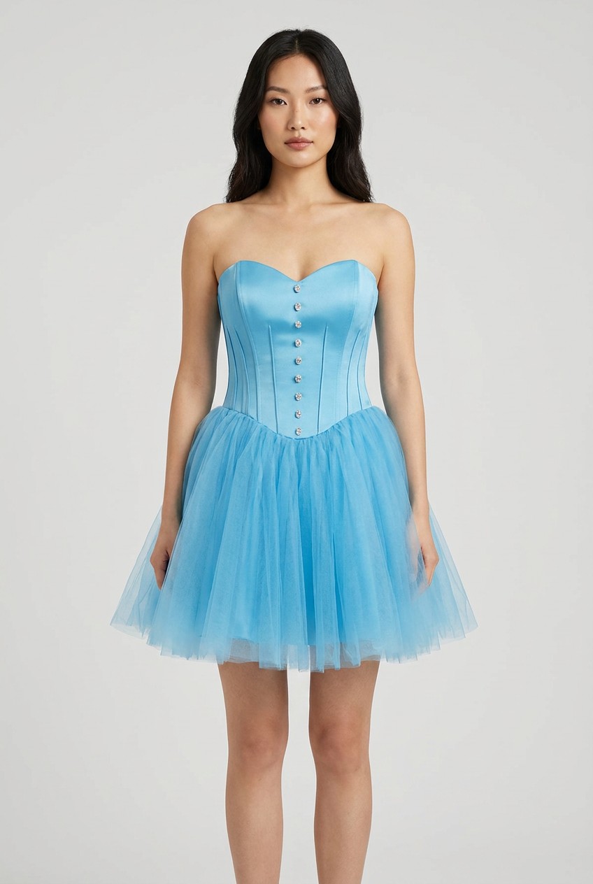 Betsy Johnson Blue Tulle Party Dress