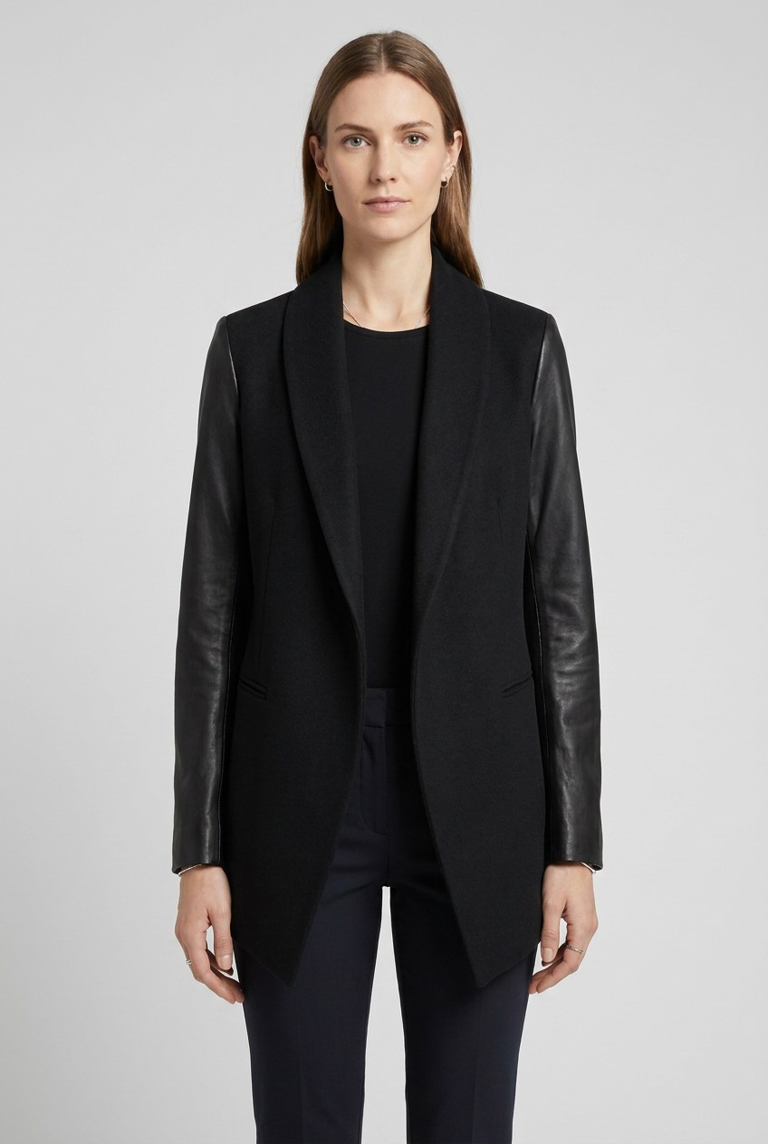 Theory Black and Gray Blazer