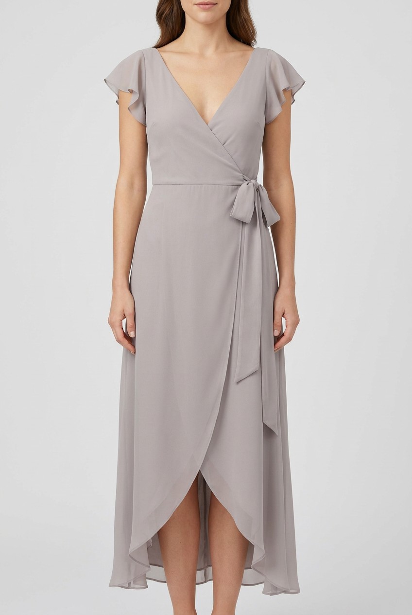 Ceremony by Joanna August Gray Maxi Dress